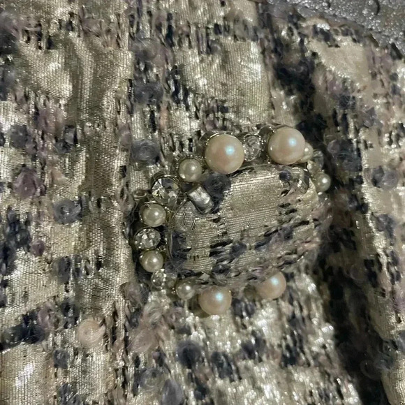 Moschino beige/grey woven satchel handbag - Picture 5 of 14